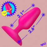 Flexible Vibrating Silicone Butt Plug - Pink - Image 2