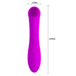 Pretty Love Len Rechargeable Wand - Purple - Image 2