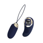 Mina Vibrating Remote Control Egg - Blue