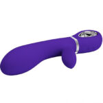 Thomas Super Soft Silicone Rabbit Vibrator - Purple - Image 4