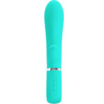 Thomas Super Soft Silicone Rabbit Vibrator - Turquoise - Image 4