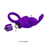 Pretty Love Vibrant Penis Ring I - Purple - Image 7
