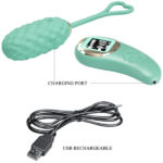 Vivian Remote Control Vibrating Egg - Turquoise - Image 6