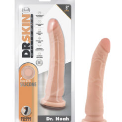 Dr. Skin Silicone - Dr. Noah - 8 Inch Dong With Suction Cup - Vanilla