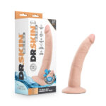 Dr. Skin Glide - 7.5 Inch Self Lubricating Dildo - Vanilla - Image 2