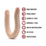 Dr. Skin Plus - 16.5 Posable Double Dong - Beige - Image 4