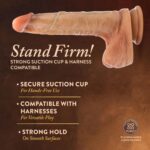 Renaissance - Davinci - 8 Inch Sliding Foreskin Dildo With Squeezable Balls - Tan - Image 8