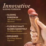 Renaissance - Raphael - 9.5 Inch Sliding Foreskin Dildo With Squeezable Balls - Tan - Image 3