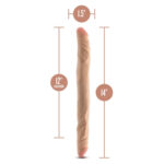 Dr. Skin Plus - 14 Posable Double Dong - Beige - Image 8