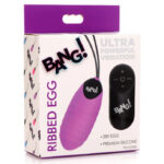 28x Ribbed Silicone Egg - Purple - Image 3