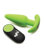Glow in the Dark Butt Plug With Remote - Green - Image 2