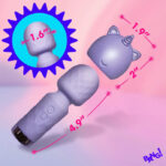 Unicorn Silicone Wand - Lavender - Image 2