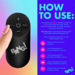 Vibrating Rainbow Butt Plug - Image 4