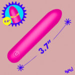 Tapered Flexible Silicone Bullet - Pink - Image 2