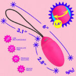 Vibrating Silicone Egg With Digital Remote - Pink - Image 4