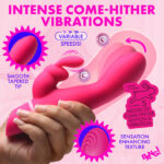 Come Hither Silicone Rabbit Vibrator - Pink - Image 2