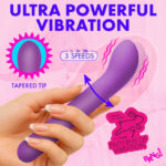 G-Spot Flexible Silicone Vibrator - Purple - Image 4