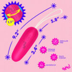 Silicone Vibrating Egg - Pink - Image 2