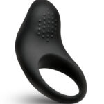 Vibrating Silicone Cock Ring - Black