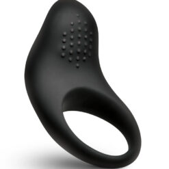 Vibrating Silicone Cock Ring - Black