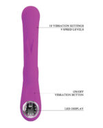 Lamar Led Digital Display Rabbit - Fuchsia - Image 2