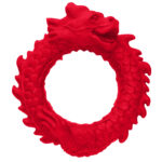 Rise of the Dragon Silicone Cock Ring - Red - Image 2