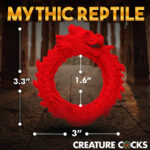 Rise of the Dragon Silicone Cock Ring - Red - Image 4