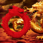 Rise of the Dragon Silicone Cock Ring - Red - Image 5