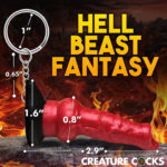 Hell Hound Keychain - Red - Image 4