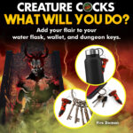 Fire Demon Keychain - Red-black - Image 5
