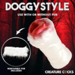Snow She-Wolf Silicone Stroker - White - Image 2