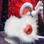 Snow She-Wolf Silicone Stroker - White - Image 4
