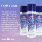 Skins Fusion Hybrid Silicone and Water Based Lubricant 4.4oz - Image 3