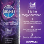 Skins Super Slide Silicone Based 3 in 1 Lubricant 4.4oz - Image 3