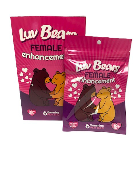 HOCG-LUVB-F.jpg Luv Bear Gummy for Her Display of 20 Count - 3 Doses Per Pack - Image 1