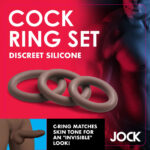 Jock Silicone Cock Ring Set in - Dark - Image 3