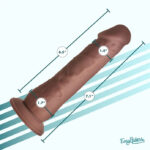 Easy Riders 7 Silicone Dildo - Dark - Image 3