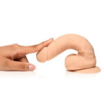 Easy Riders 7 Silicone Dildo With Balls - Light - Image 3
