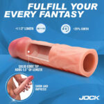 Jock 1.5 Silicone Penis Extension Sleeve - Light