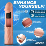 Jock Vibrating Penis Extension with Remote - Light - Image 4