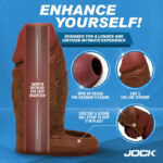 Jock Silicone Penis Extension Sleeve - Dark - Image 2