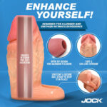 Jock Silicone Penis Extension Sleeve - Light - Image 4