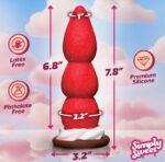 Strawberry Sweet Cream Premium Silicone Dildo - Image 2