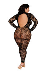 Gloved Bodystocking Dmnd - Queen Size - Black - Image 2