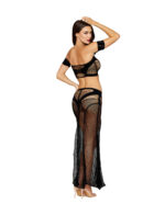 Bralette and Maxi Skirt Dmnd - One Size - Black - Image 2
