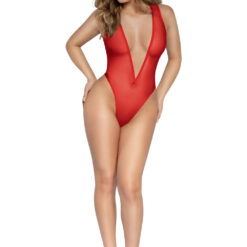 Mesh Deep v Pull on Teddy - Os - Red