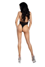 Easy Teddy With Fishnet Peek a Boo Os - Black - Image 2