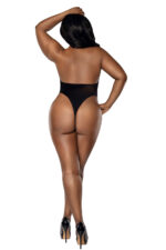 Easy Teddy With Fishnet Peek a Boo - Black - Q - Image 2