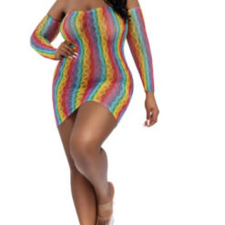 Rainbow Mini With Arm Warmers - Qs - Rainbow