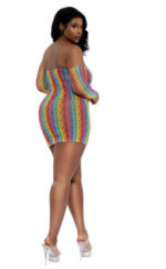 Rainbow Mini With Arm Warmers - Qs - Rainbow - Image 2